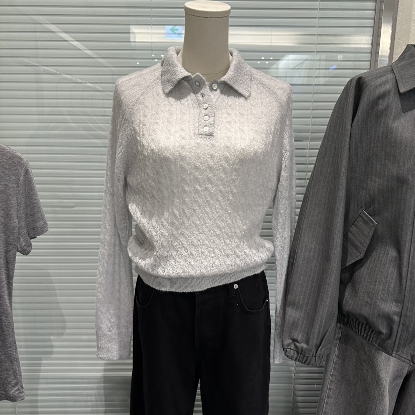 PLAMM東大門代購女士新品職業26春夏真品時尚針織衫馬海毛PLAMM針織衫圖色3