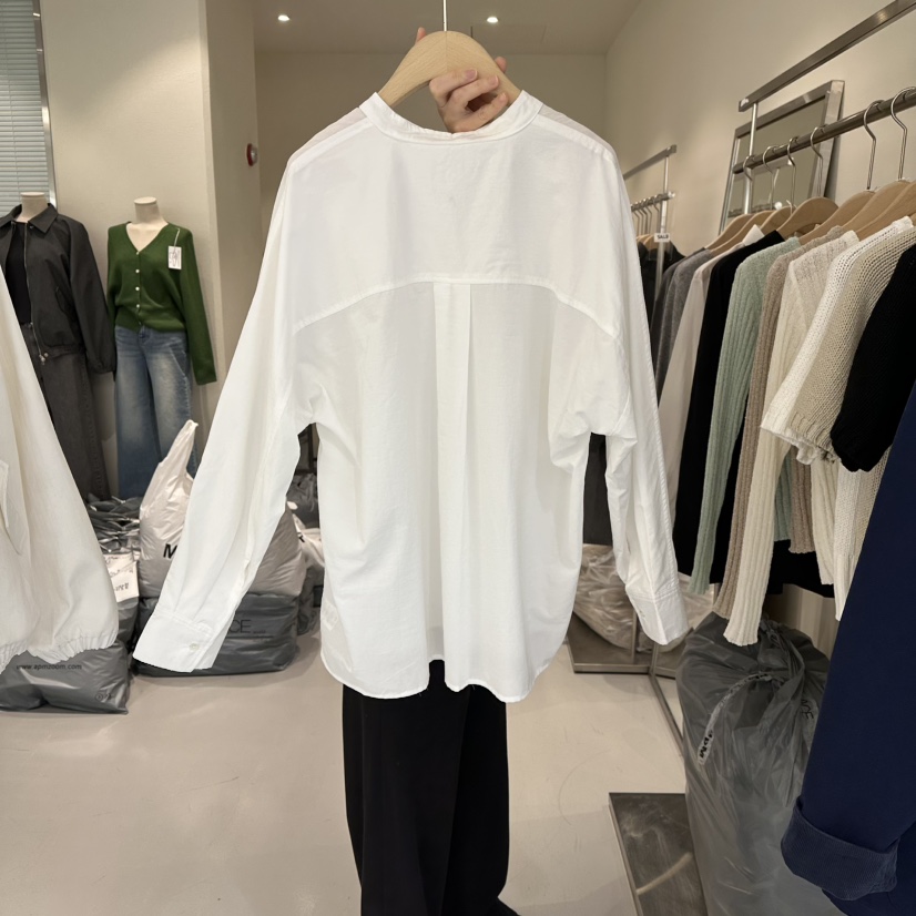 PLAMM韓國直郵女士新款26春夏時尚休閑職業真品襯衫蕾絲衫PLAMM襯衫/蕾絲衫