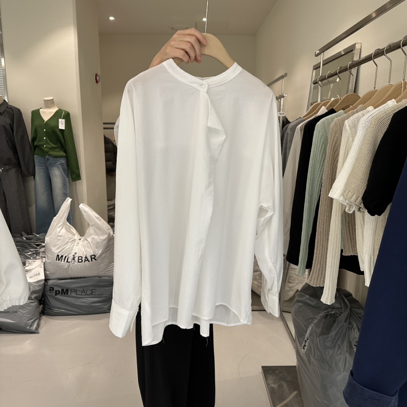 PLAMM韓國直郵女士新款26春夏時尚休閑職業真品襯衫蕾絲衫PLAMM襯衫/蕾絲衫圖色1