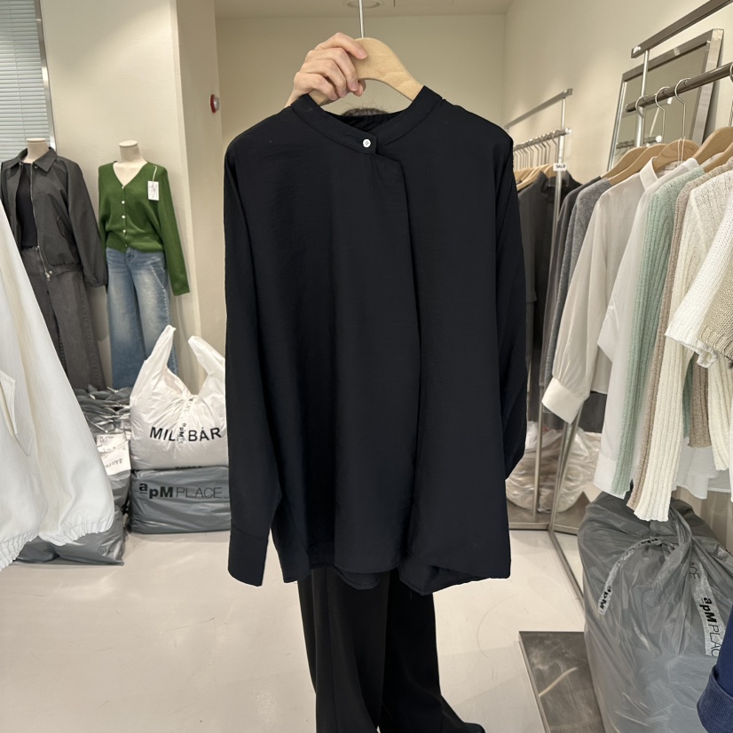 PLAMM韓國直郵女士新款26春夏時尚休閑職業真品襯衫蕾絲衫PLAMM襯衫/蕾絲衫圖色2