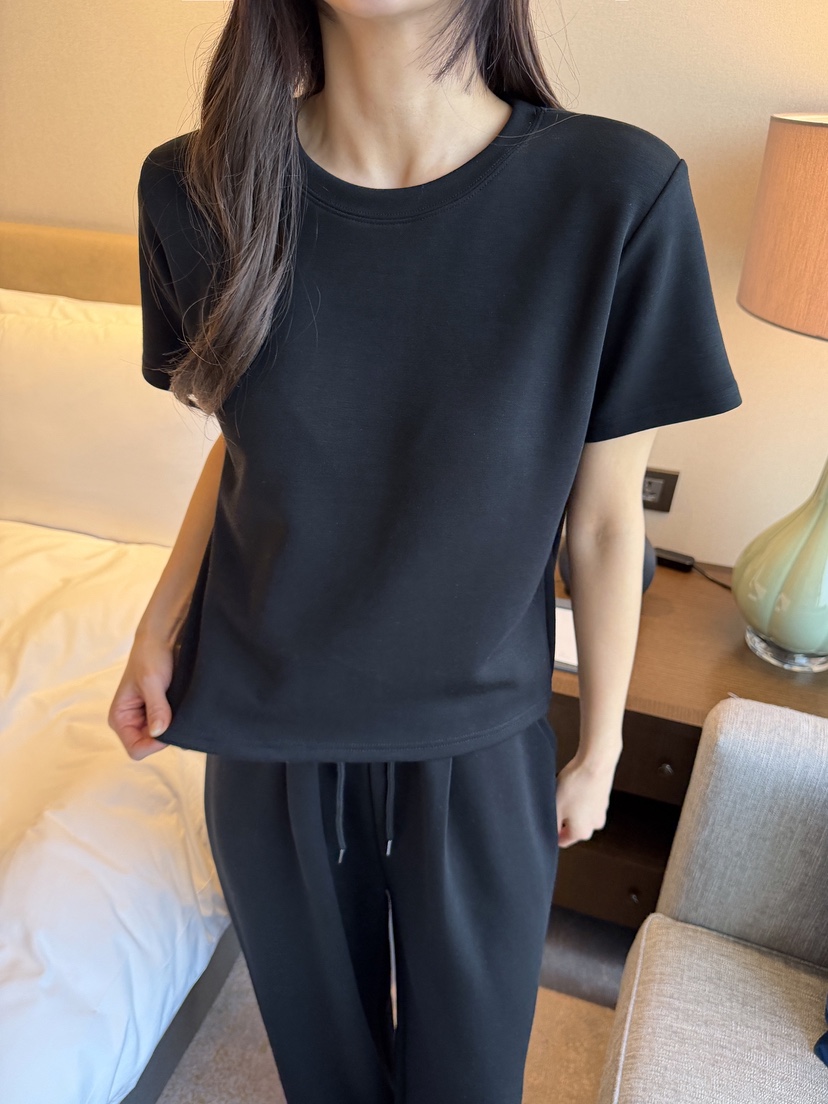 CLOTH韓國直郵女士新品真品職業26春夏休閑時尚T恤雙排扣CLOTHT恤