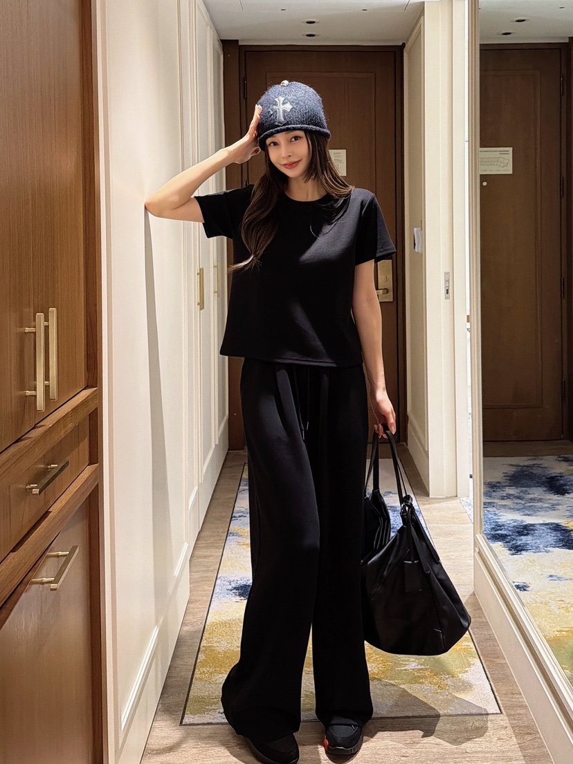 CLOTH韓國直郵女士新品真品職業26春夏休閑時尚T恤雙排扣CLOTHT恤