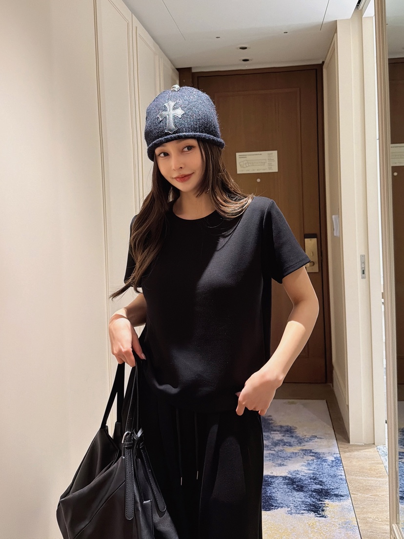 CLOTH韓國直郵女士新品真品職業26春夏休閑時尚T恤雙排扣CLOTHT恤圖色2