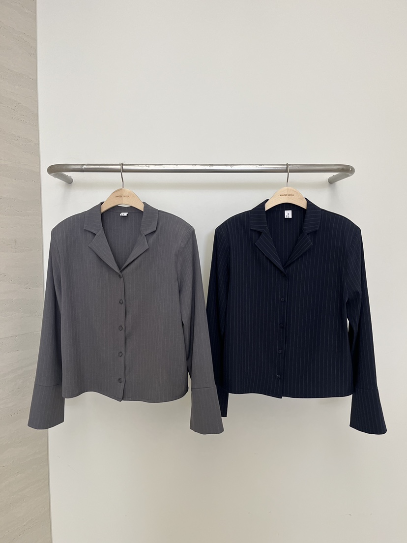 AMUSE SEOUL東大門實拍女裝新款時尚休閑職業襯衫蕾絲衫AMUSE SEOUL襯衫/蕾絲衫