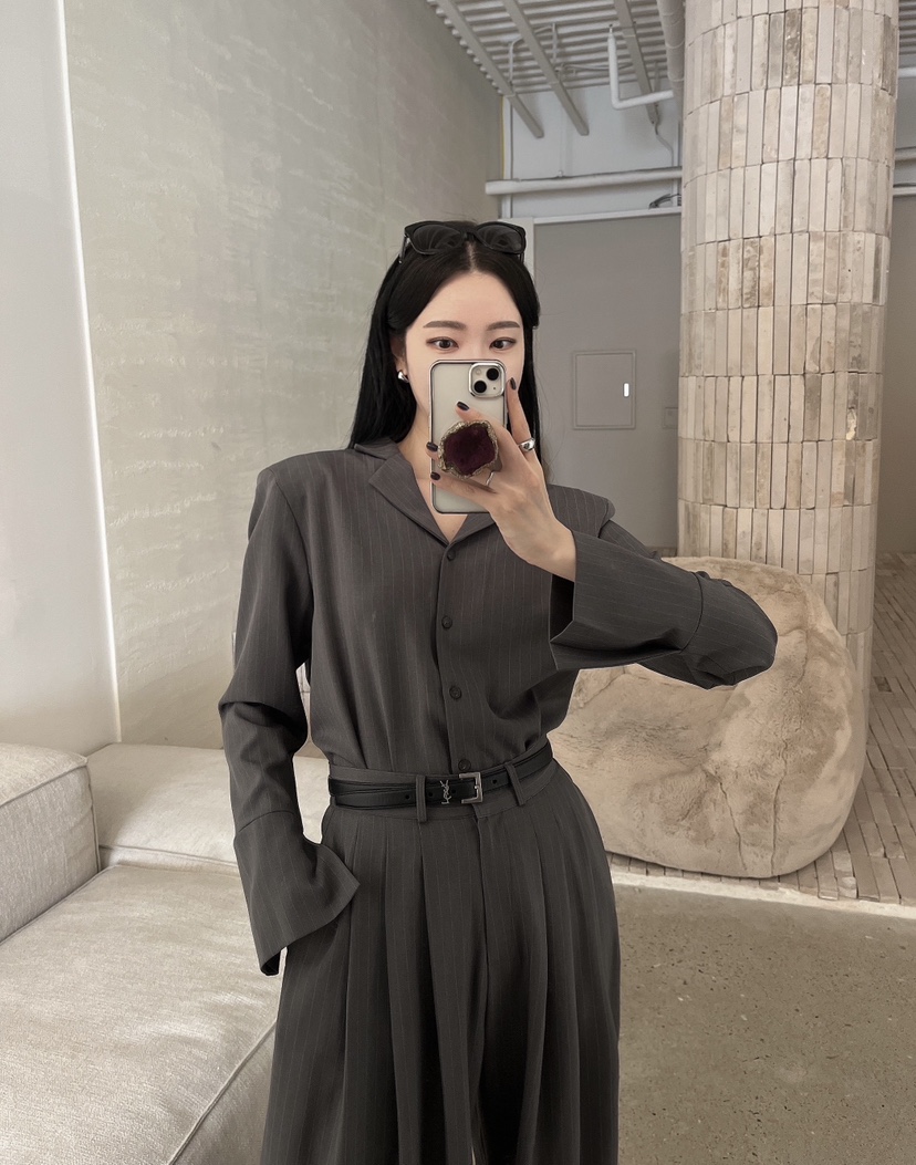 AMUSE SEOUL東大門實拍女裝新款時尚休閑職業襯衫蕾絲衫AMUSE SEOUL襯衫/蕾絲衫