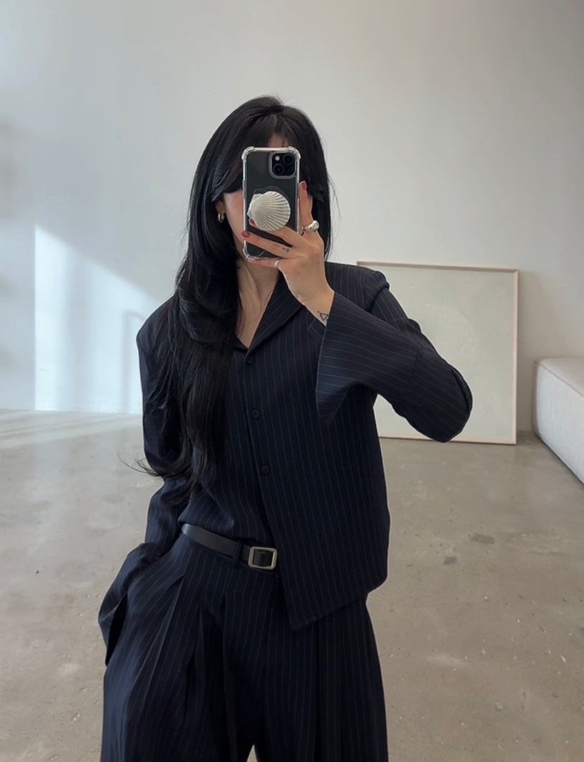 AMUSE SEOUL東大門實拍女裝新款時尚休閑職業襯衫蕾絲衫AMUSE SEOUL襯衫/蕾絲衫