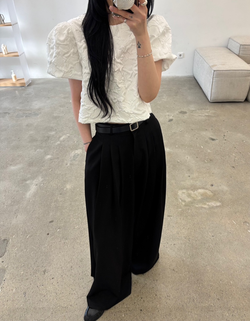 AMUSE SEOUL東大門代購女裝新款職業26春夏人氣休閑褲褶裥AMUSE SEOUL休閑褲