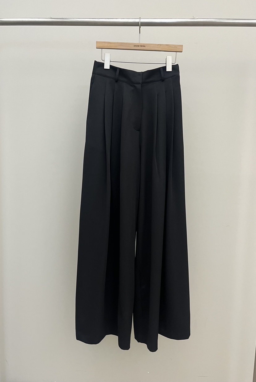 AMUSE SEOUL東大門代購女裝新款職業26春夏人氣休閑褲褶裥AMUSE SEOUL休閑褲圖色2