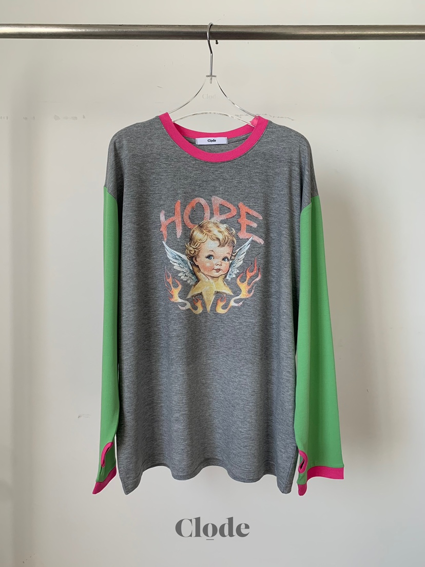 CLODE韓國直郵女士新品26春夏時尚真品熱賣職業人氣長袖T恤CLODE長袖T恤圖色2