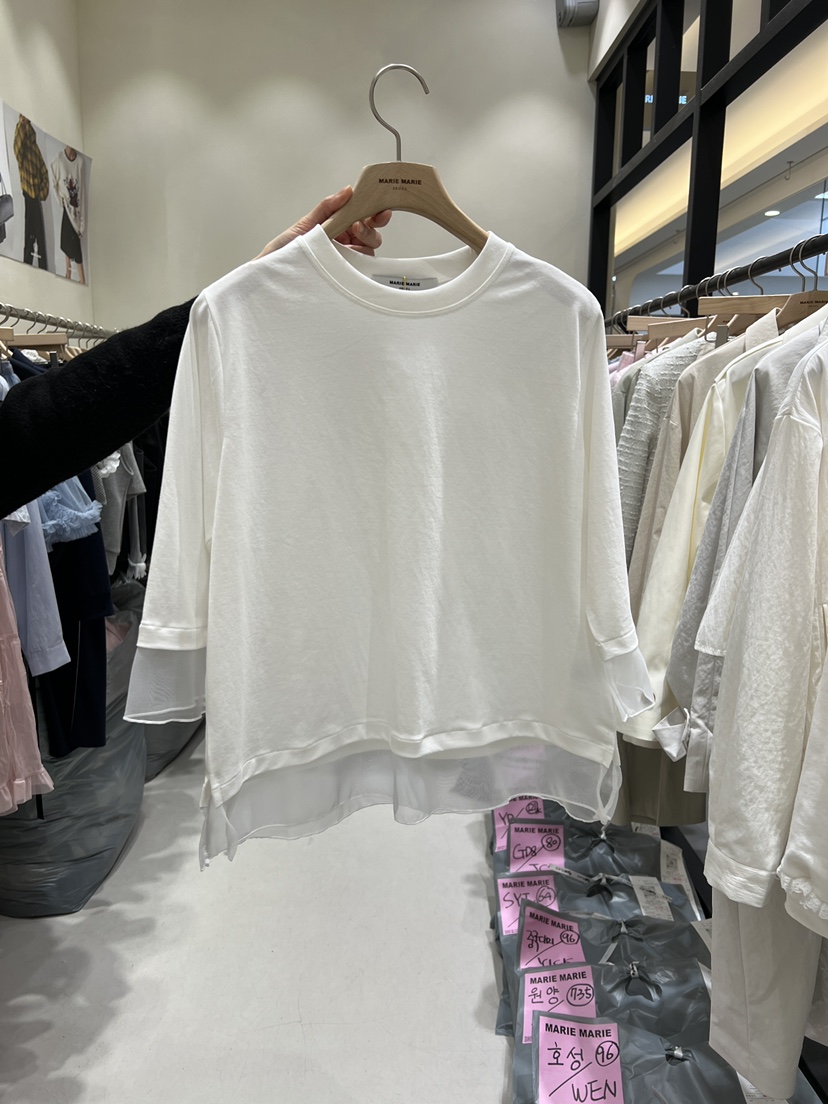 MARIE MARIE韓國直郵女士新款休閑推薦職業人氣時尚熱賣T恤MARIE MARIET恤圖色1