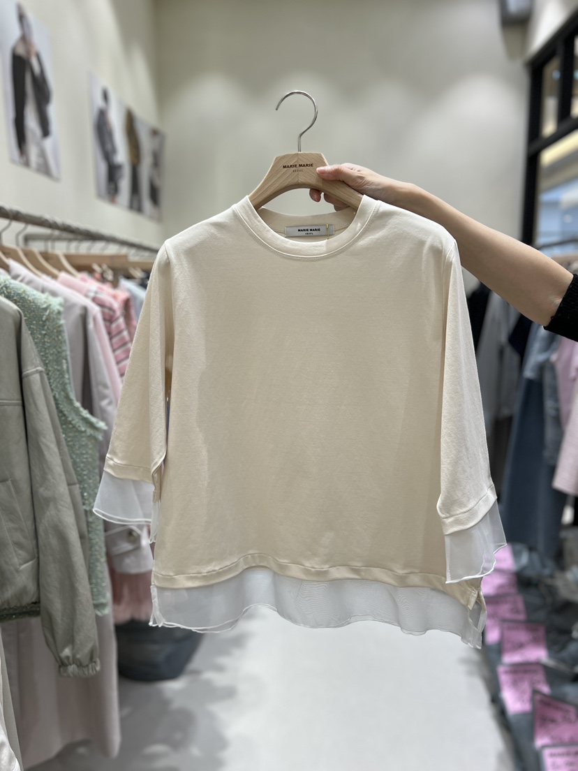 MARIE MARIE韓國直郵女士新款休閑推薦職業人氣時尚熱賣T恤MARIE MARIET恤圖色2
