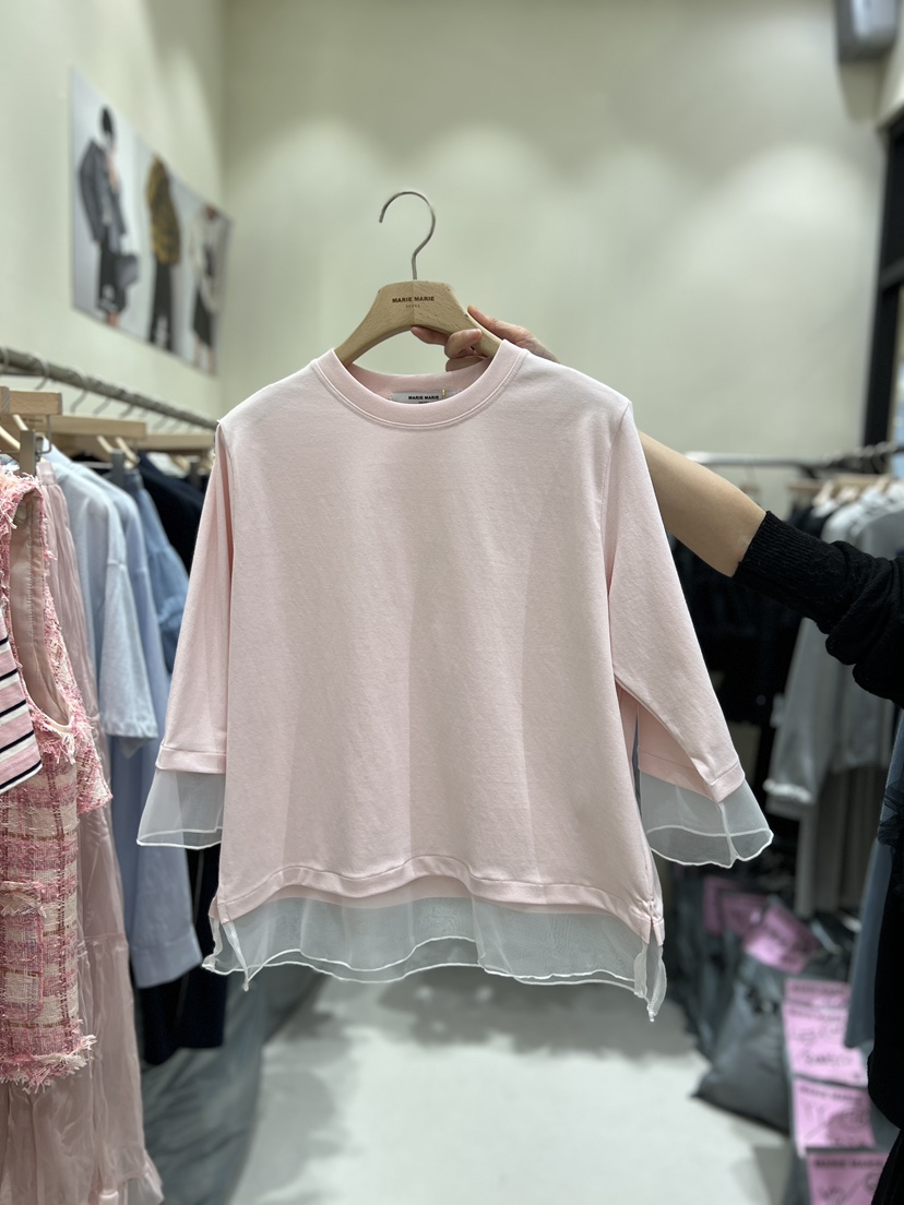 MARIE MARIE韓國直郵女士新款休閑推薦職業人氣時尚熱賣T恤MARIE MARIET恤圖色3