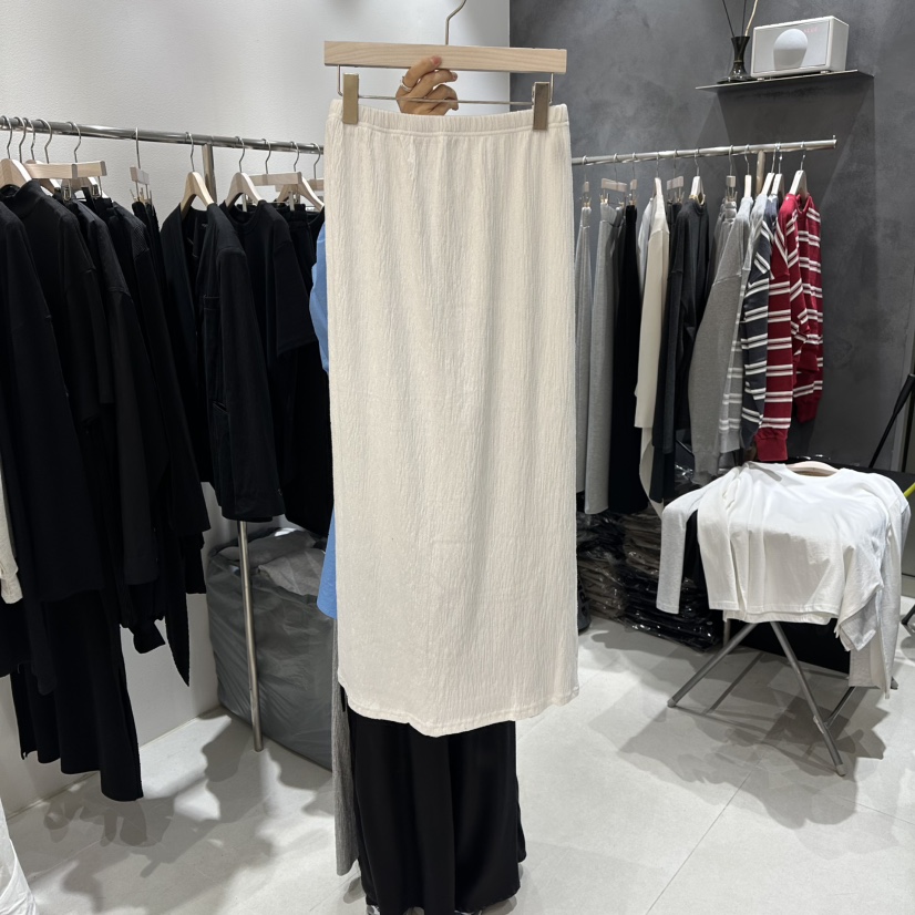 OPEN東大門實拍女裝新品時尚人氣休閑職業真品熱賣長裙褶裙OPEN長裙圖色1