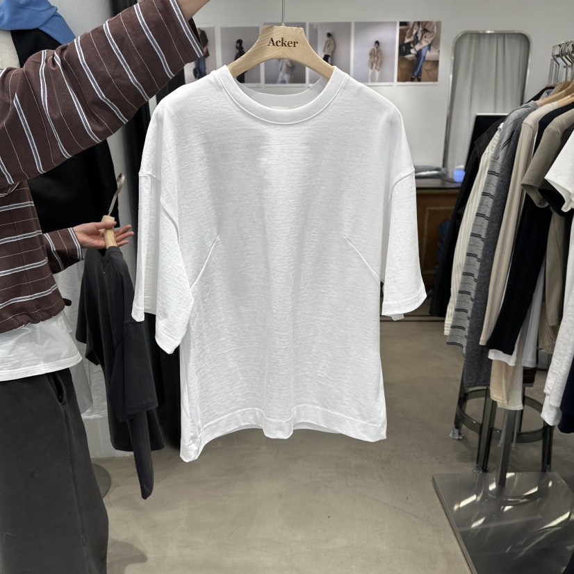 ACKER東大門直郵女士新款時尚推薦26春夏休閑真品T恤開衩ACKERT恤圖色2