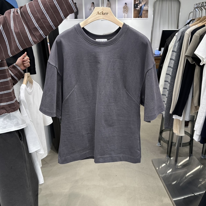 ACKER東大門直郵女士新款時尚推薦26春夏休閑真品T恤開衩ACKERT恤圖色3