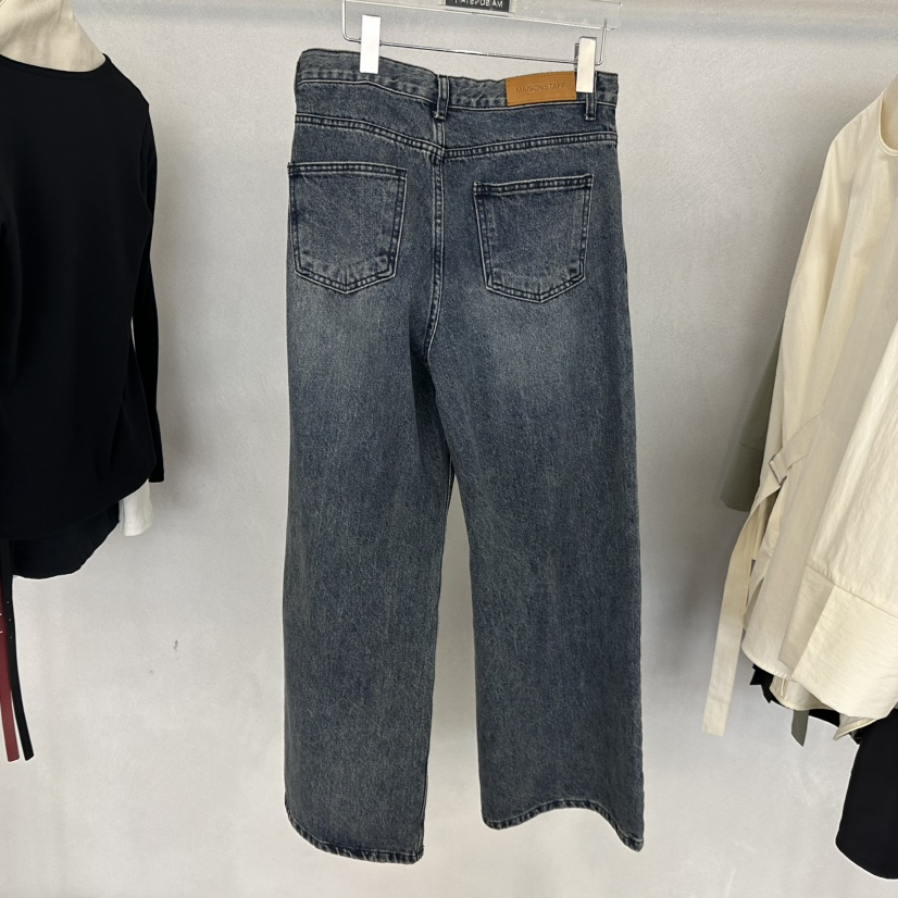 DOUBLE STANDARD/LE SMOKING/MAISONSTAFF東大門代購女士新款職業牛仔褲MAISONSTAFF牛仔褲