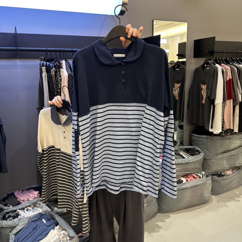 CREDITO東大門實拍女士新款休閑時尚26春夏熱賣襯衫蕾絲衫CREDITO襯衫/蕾絲衫圖色2