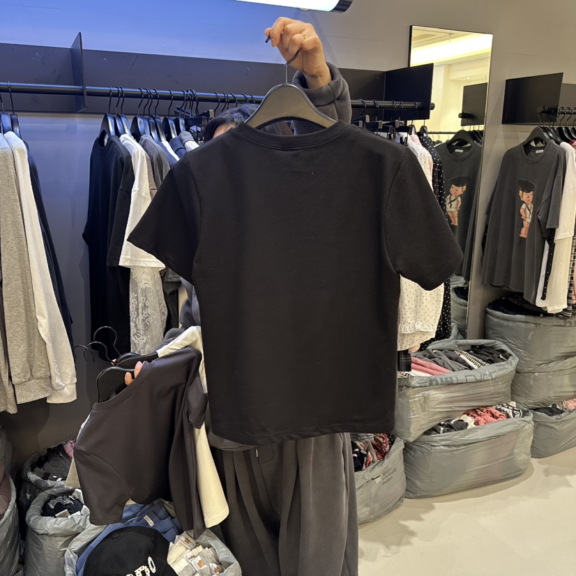 CREDITO韓國直郵女裝新款熱賣時尚職業真品人氣26春夏T恤CREDITOT恤