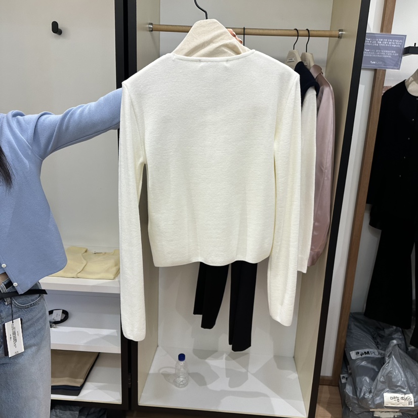 MUYBIEN韓國直郵女士新品職業推薦人氣真品熱賣針織衫開衫MUYBIEN針織衫