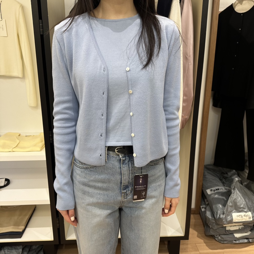 MUYBIEN韓國直郵女士新品職業推薦人氣真品熱賣針織衫開衫MUYBIEN針織衫圖色3