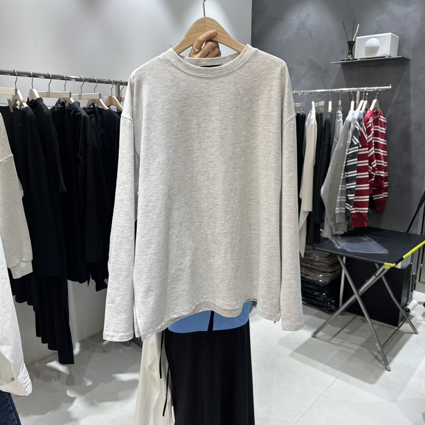 OPEN韓國直郵女裝新品真品休閑時尚熱賣26春夏推薦長袖T恤OPEN長袖T恤圖色2