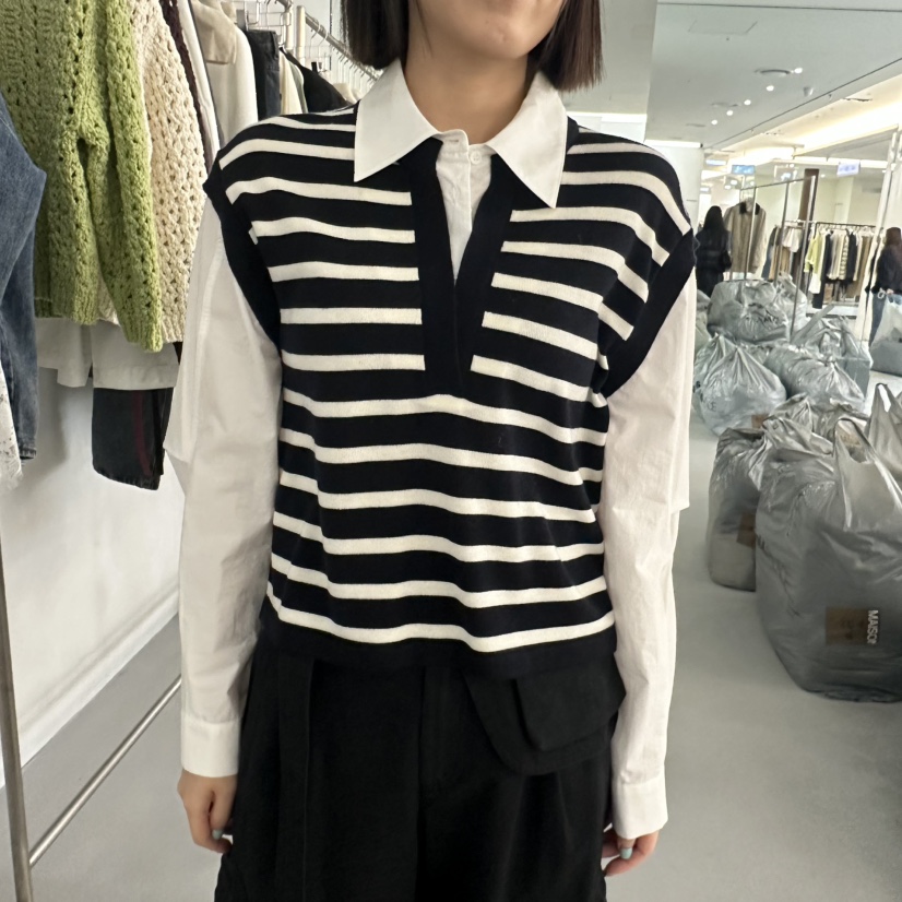 DOUBLE STANDARD/LE SMOKING/MAISONSTAFF韓國直郵女士新品時尚襯衫蕾絲衫MAISONSTAFF襯衫/蕾絲衫圖色1