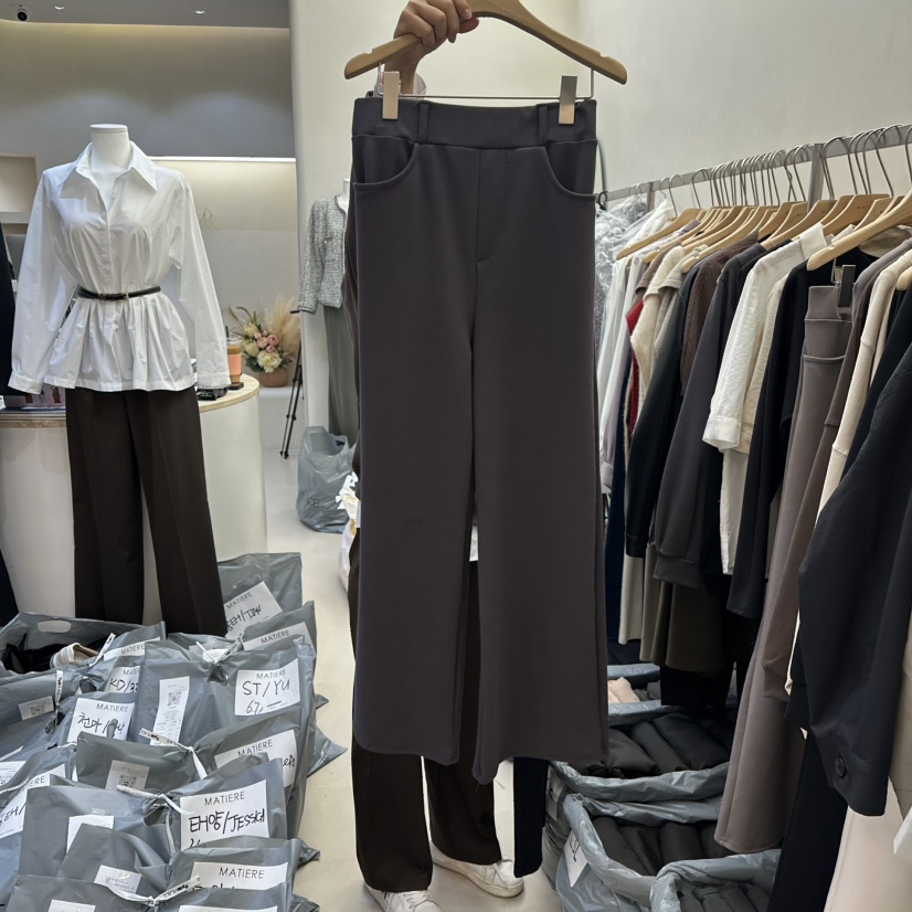 MATIERE韓國代購女裝新款推薦真品休閑時尚熱賣人氣休閑褲MATIERE休閑褲圖色2墨色