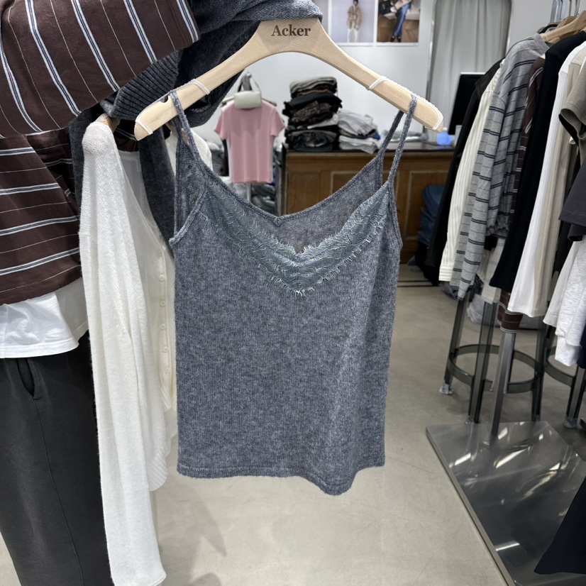 ACKER韓國代購女裝新品推薦26春夏熱賣時尚套裝套裝蕾絲開衫ACKER套裝