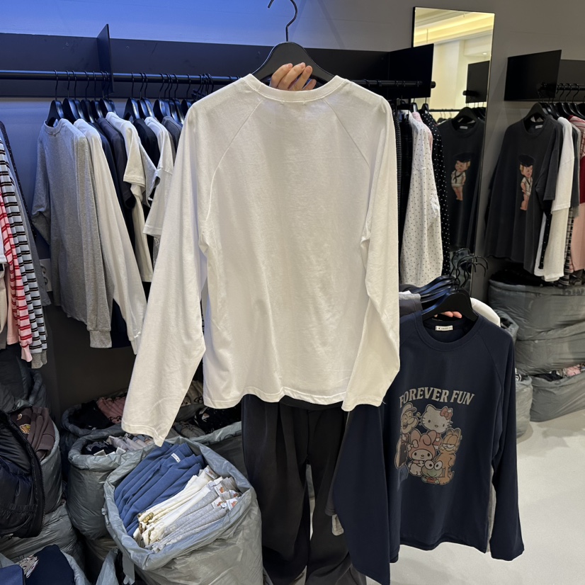 CREDITO東大門直郵女裝新品真品職業熱賣時尚26春夏長袖T恤CREDITO長袖T恤