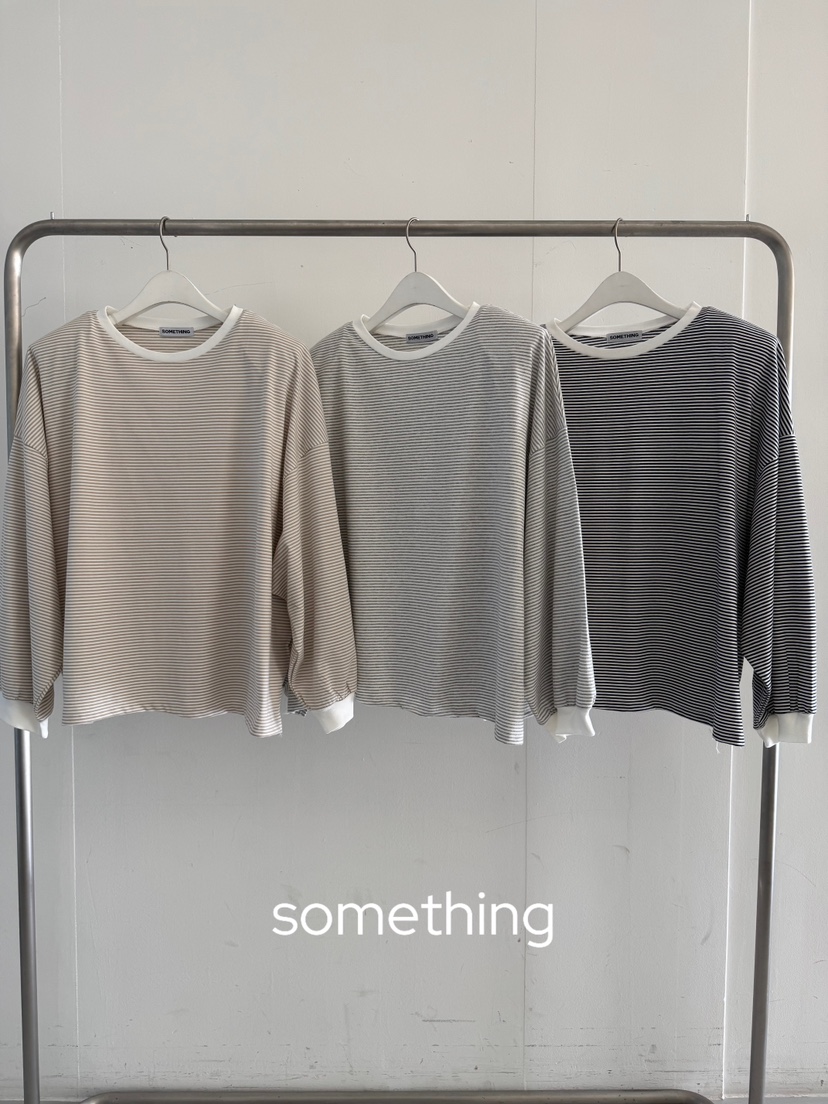 SOMETHING-L/FANCY韓國代購女士新款真品時尚熱賣長袖T恤SOMETHING-L/FANCY長袖T恤