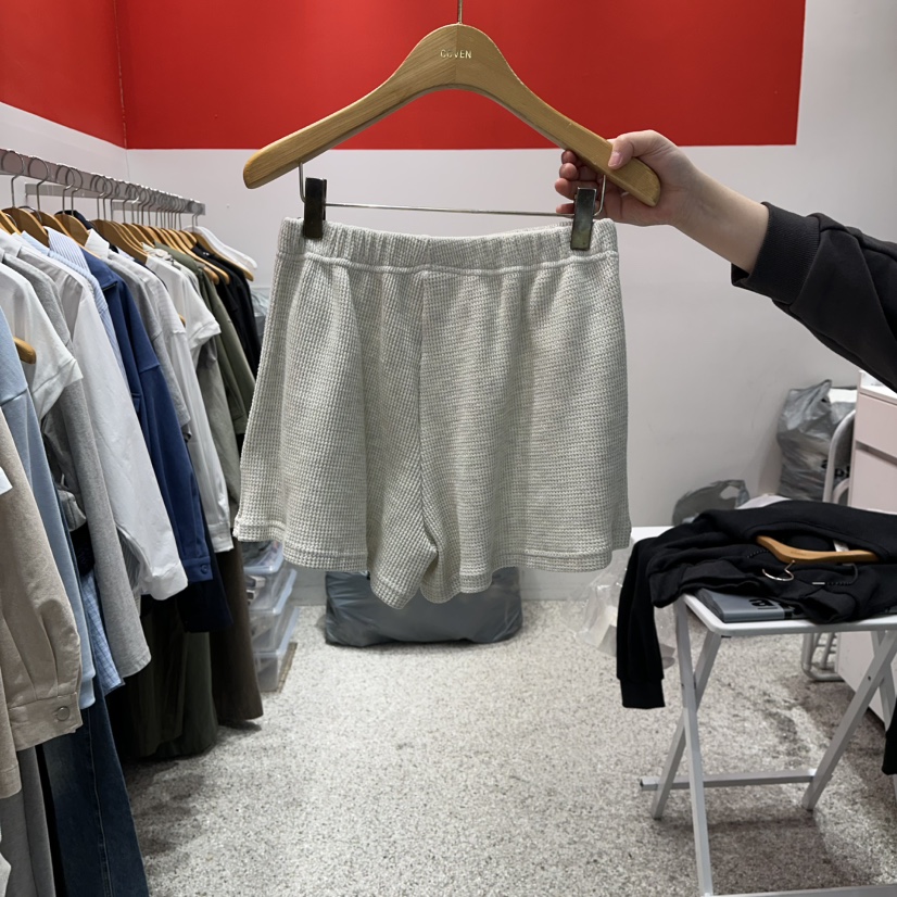 ATPZ韓國代購女士新款休閑推薦熱賣時尚真品26春夏短褲華夫格ATTENTION PLEAES短褲