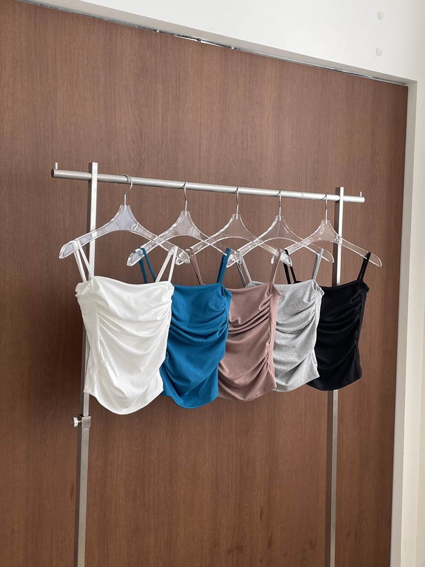 JOURNEY韓國代購女裝新品職業推薦人氣休閑26春夏吊帶背心褶皺JOURNEY吊帶/背心