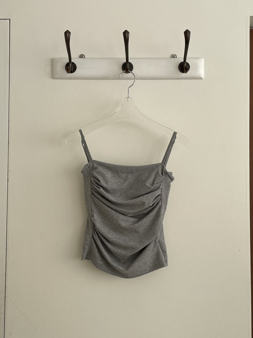 JOURNEY韓國代購女裝新品職業推薦人氣休閑26春夏吊帶背心褶皺JOURNEY吊帶/背心圖色4