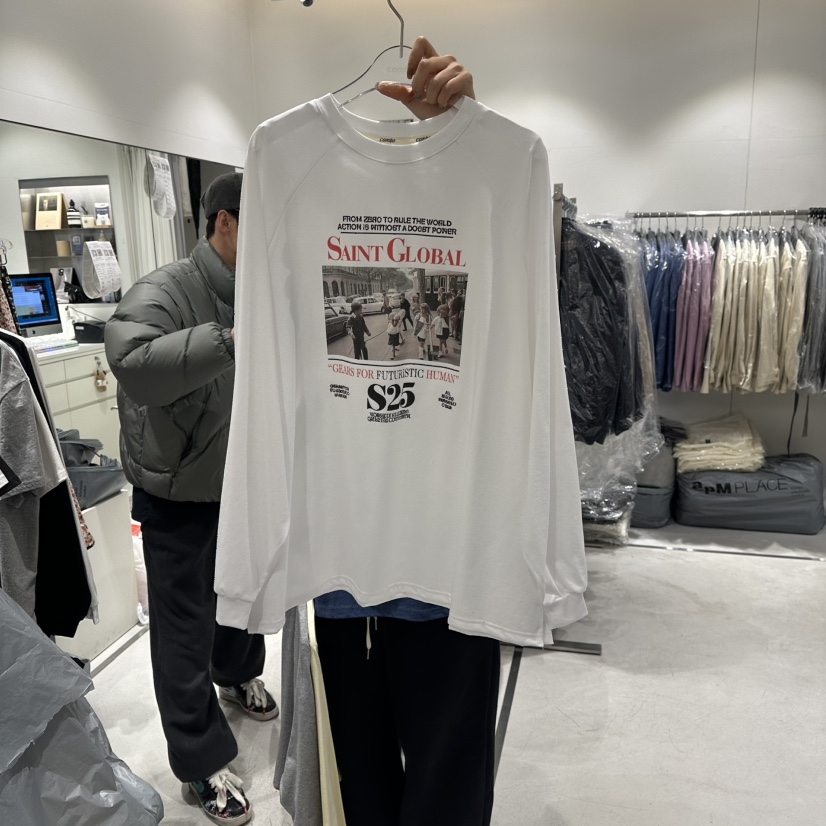 COMBO韓國直郵女裝新款時尚真品職業人氣26春夏推薦長袖T恤COM_BO長袖T恤圖色1