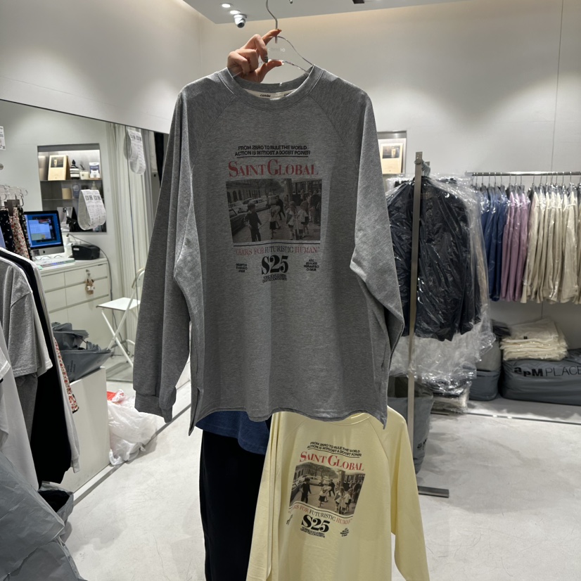 COMBO韓國直郵女裝新款時尚真品職業人氣26春夏推薦長袖T恤COM_BO長袖T恤圖色2