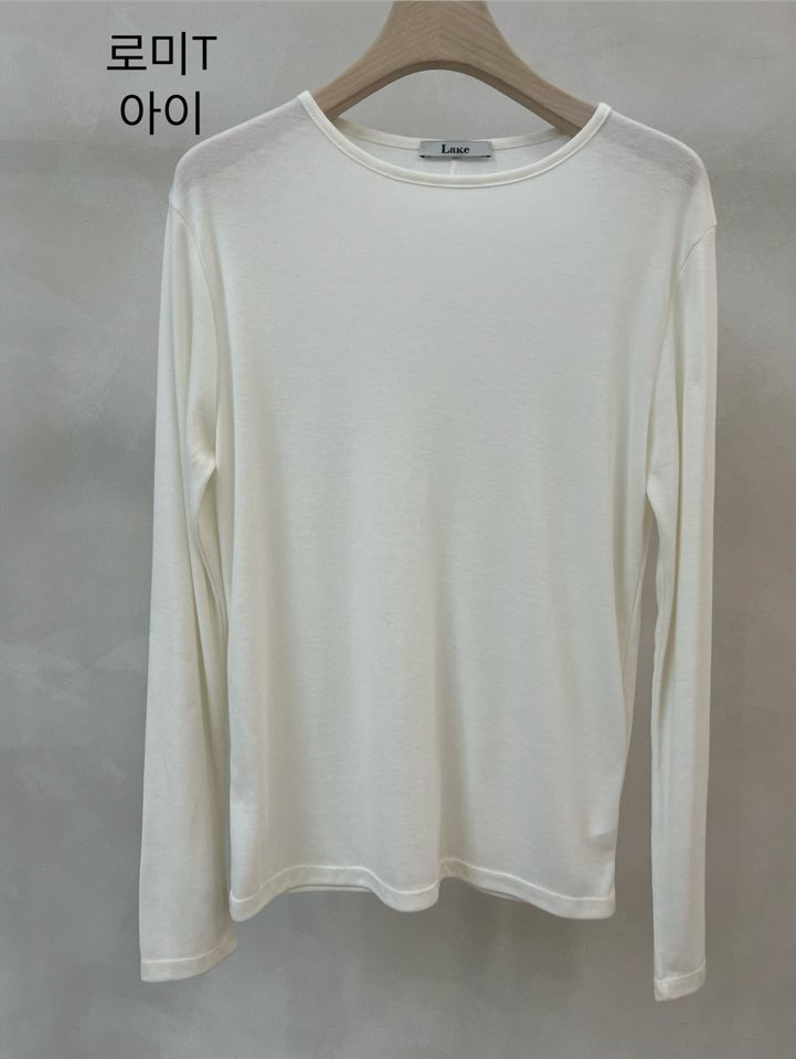 LAKE-A韓國直郵女裝新款推薦人氣職業26春夏時尚長袖T恤Lake side長袖T恤圖色1