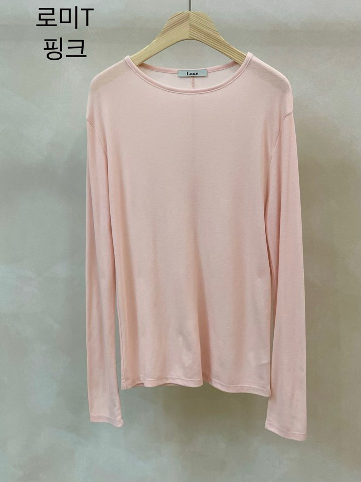 LAKE-A韓國直郵女裝新款推薦人氣職業26春夏時尚長袖T恤Lake side長袖T恤圖色6