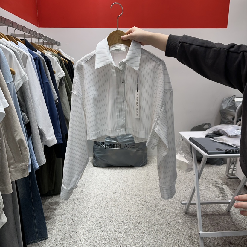 ATPZ東大門直郵女士新品推薦休閑人氣26春夏熱賣襯衫蕾絲衫ATTENTION PLEAES襯衫/蕾絲衫圖色1