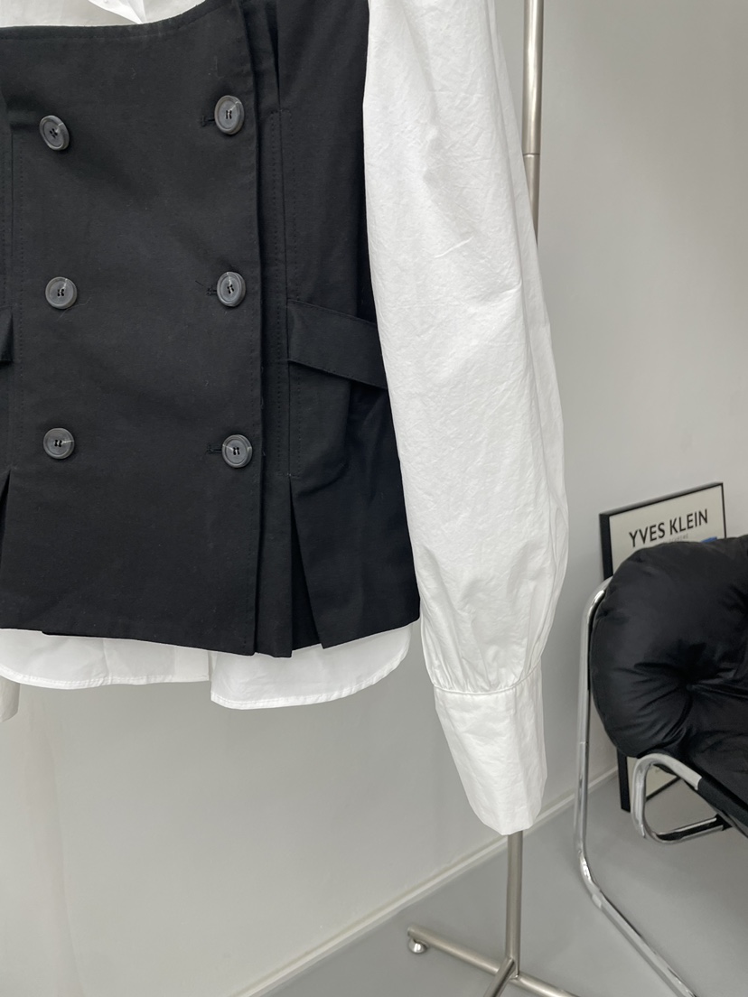 JOURNEY韓國代購女裝新款休閑推薦26春夏襯衫蕾絲衫假兩件JOURNEY襯衫/蕾絲衫