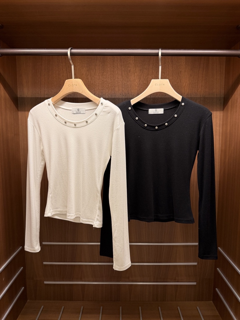 CLOTH韓國代購女士新品推薦職業26春夏真品人氣時尚長袖T恤CLOTH長袖T恤