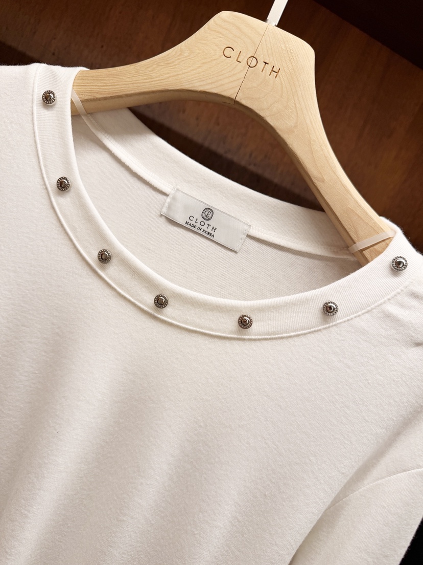 CLOTH韓國代購女士新品推薦職業26春夏真品人氣時尚長袖T恤CLOTH長袖T恤