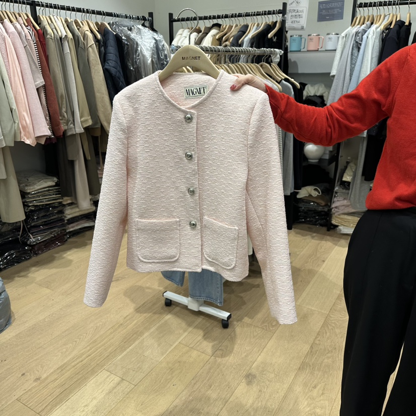 M.G.N韓國代購女士新品休閑真品推薦熱賣26春夏夾克粗花呢MAGNET夾克圖色2