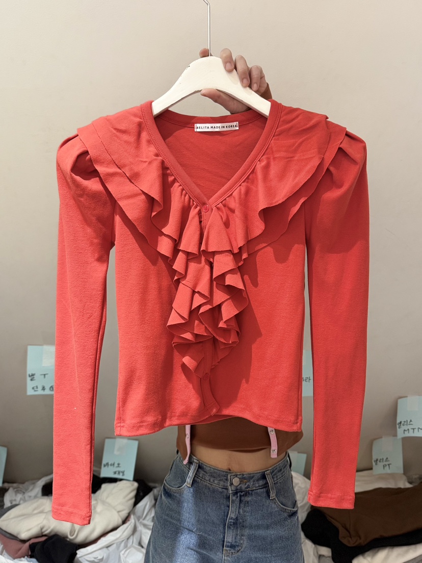 BELITA-L東大門實拍女裝新品真品熱賣推薦襯衫蕾絲衫開衫BELITA-L襯衫/蕾絲衫圖色3