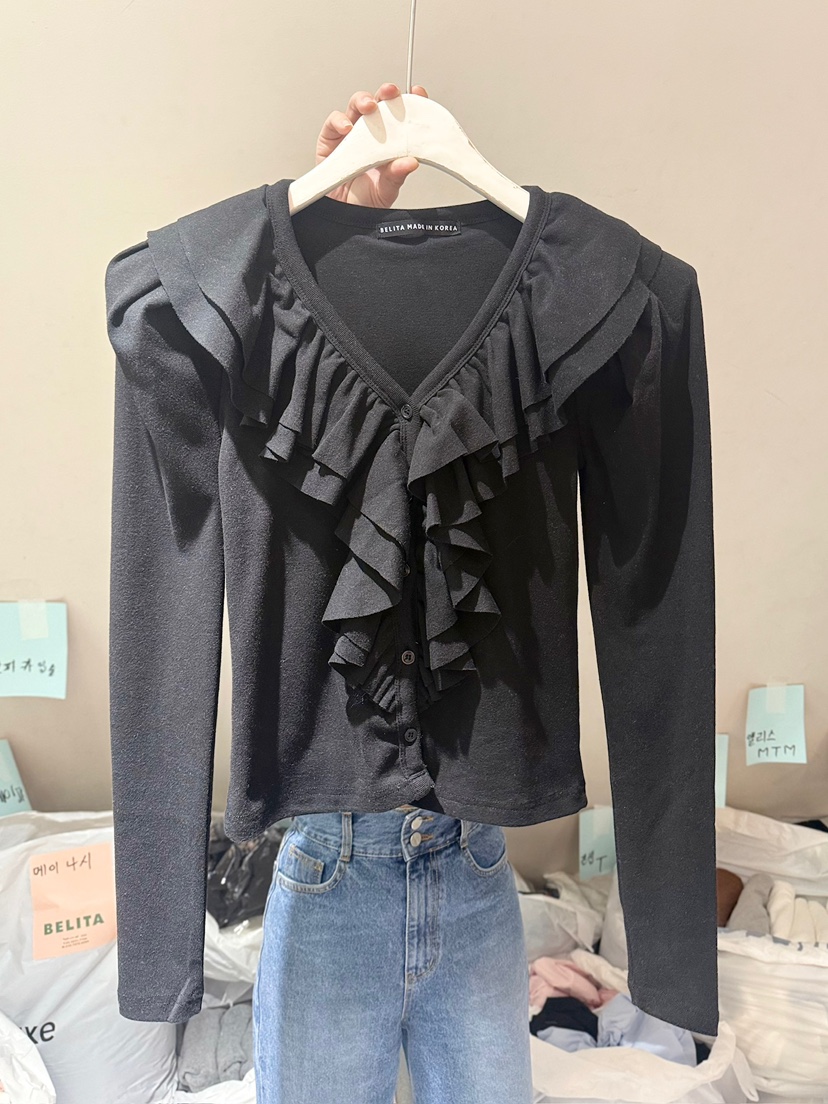 BELITA-L東大門實拍女裝新品真品熱賣推薦襯衫蕾絲衫開衫BELITA-L襯衫/蕾絲衫圖色4