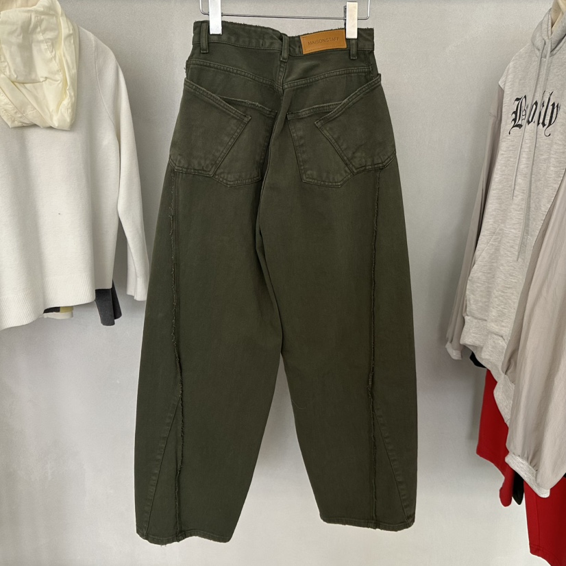 DOUBLE STANDARD/LE SMOKING/MAISONSTAFF東大門實拍女裝新款休閑休閑褲MAISONSTAFF休閑褲