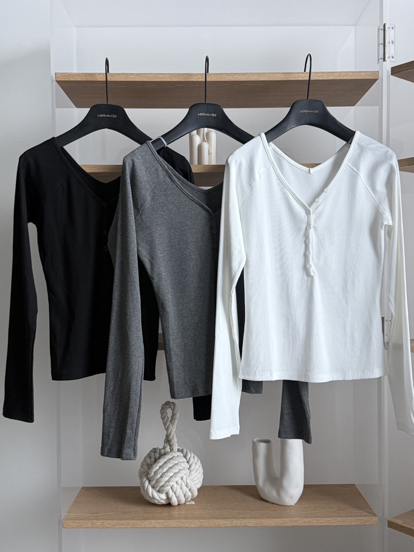 LARCENCICL/BESO韓國代購女裝新品職業推薦時尚26春夏長袖T恤LARCENCICL/BESO長袖T恤