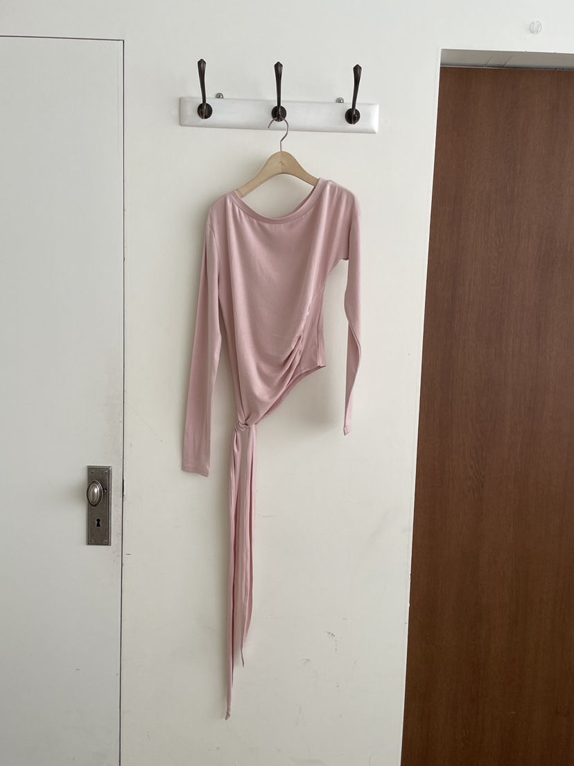 JOURNEY東大門代購女裝新品26春夏真品推薦人氣長袖T恤系帶JOURNEY長袖T恤圖色3