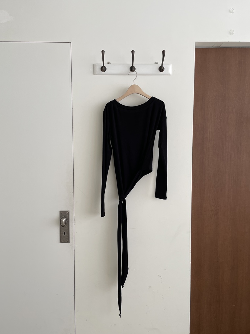 JOURNEY東大門代購女裝新品26春夏真品推薦人氣長袖T恤系帶JOURNEY長袖T恤圖色5