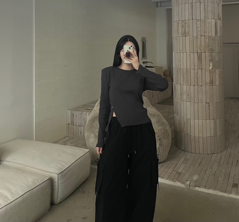 AMUSE SEOUL東大門實拍女裝新品職業時尚推薦熱賣長袖T恤AMUSE SEOUL長袖T恤