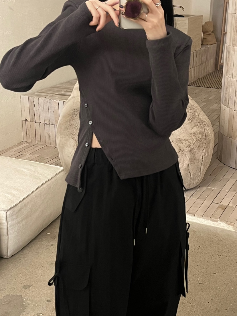 AMUSE SEOUL東大門實拍女裝新品職業時尚推薦熱賣長袖T恤AMUSE SEOUL長袖T恤